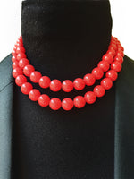 Load image into Gallery viewer, Vintage acrylic bead necklace
