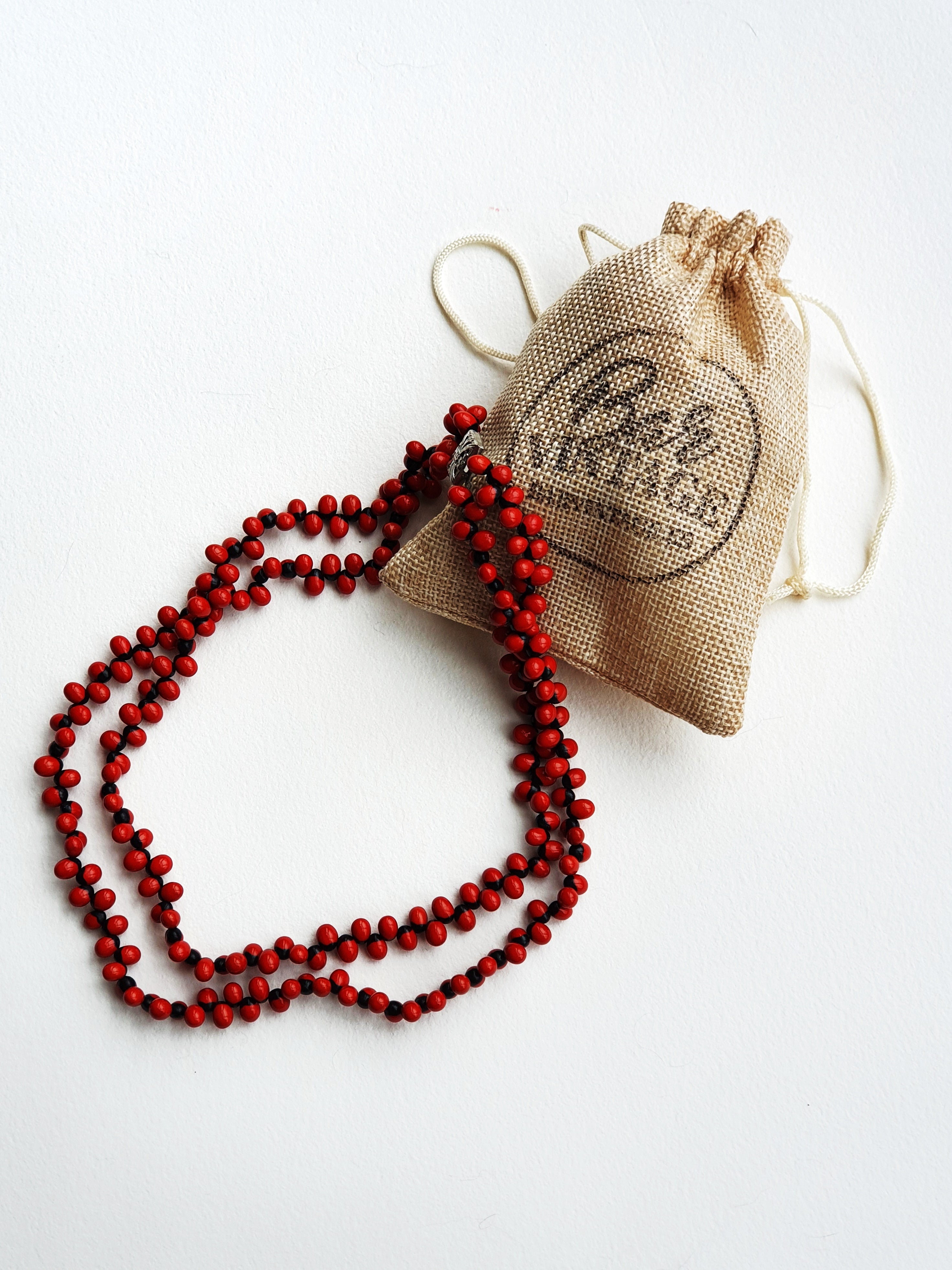 Vintage Gunja seed necklace